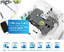 Brother Ptouch PT-H110 D600 710BT Label Maker Tape 12MM - Black on White