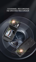 Driving Recorder Suction Car 2-recorder High-definition Night Vision 1080P Cup 2-lens Car Front and Inside Video