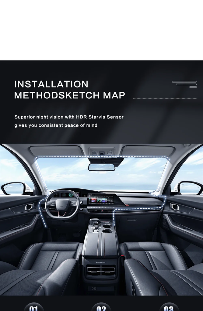 Driving Recorder Suction Car 2-recorder High-definition Night Vision 1080P Cup 2-lens Car Front and Inside Video