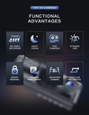 Driving Recorder Suction Car 2-recorder High-definition Night Vision 1080P Cup 2-lens Car Front and Inside Video