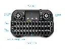 JEQANG Mini Wireless+Bluetooth Keyboard with Backlight JA-501