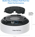 TP-Link: Deco AX3000 PoE Mesh WiFi(Deco X50-PoE), Ceiling/Wall-Mountable WiFi 6 Mesh, Replacing WiFi Router, Access Point and Range Extender, PoE-Powered, 2 PoE Ports(1 x 2.5G, 1 x Gigabit), 3-Pack 2 Years Warranty