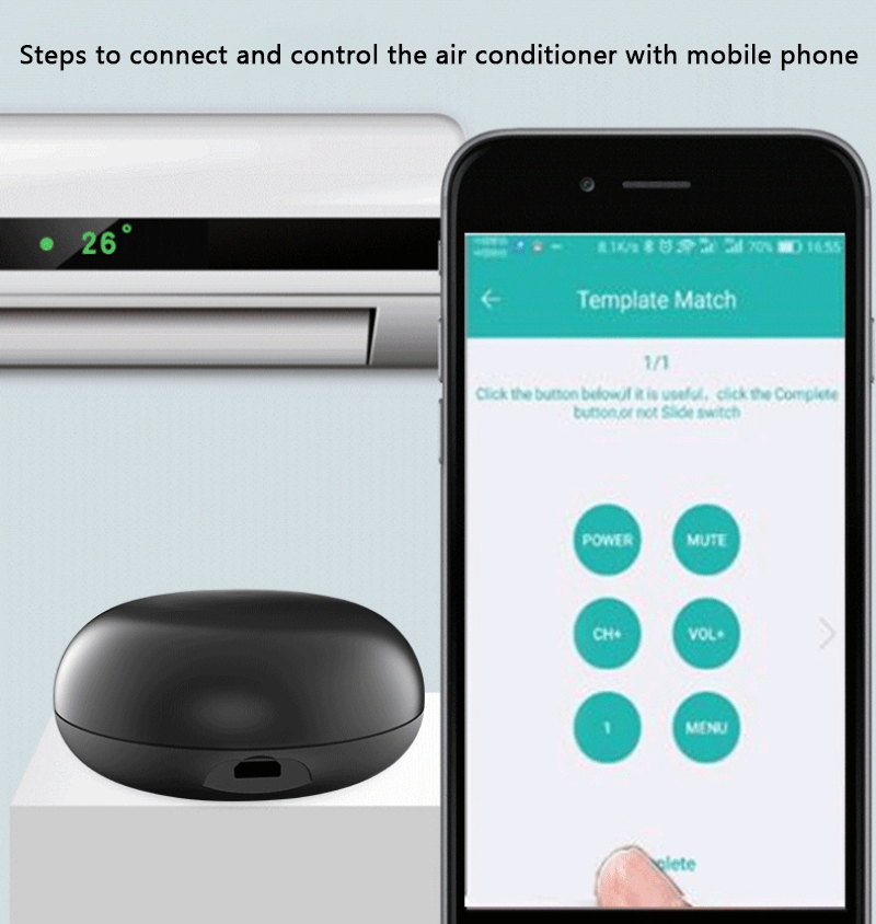 WiFi IR Remote For Smart Home APP SmartLife Remote Control For TV DVD AUD AC Remote Works with Alexa Google Home Yandex Alice, 6 Months Warranty