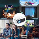 Mini Projector, Outdoor Projector for Home Theater, 1080P and 240" Supported Movie Projector 7500 L Portable Home Video Projector Compatible with Smartphone/TV Stick/PS4/PC/Laptop