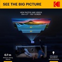 KODAK: FLIK X1 Mini Pico Projector | Portable Compact 100” Projector 
