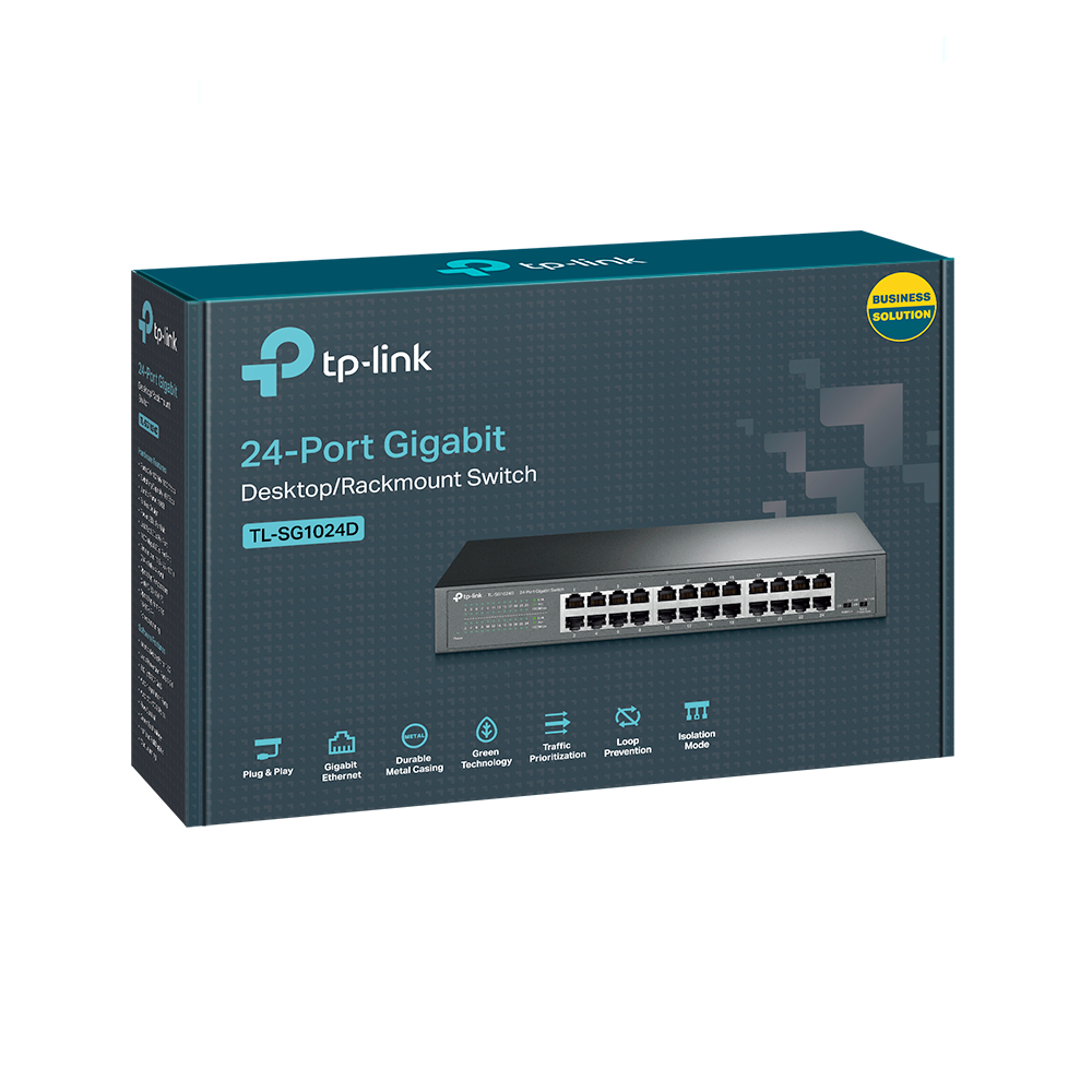 TP-Link: 24-Port Gigabit Desktop/Rackmount Switch, TL-SG1024D