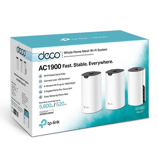 TP-Link: Deco S7 | AC1900 Whole Home Mesh Wi-Fi System (3 Pack)