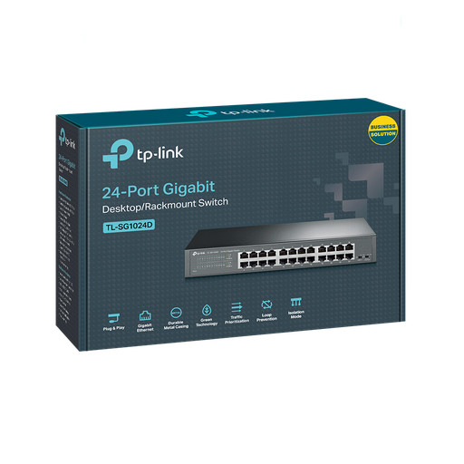 TP-Link: 24-Port Gigabit Desktop/Rackmount Switch, TL-SG1024D